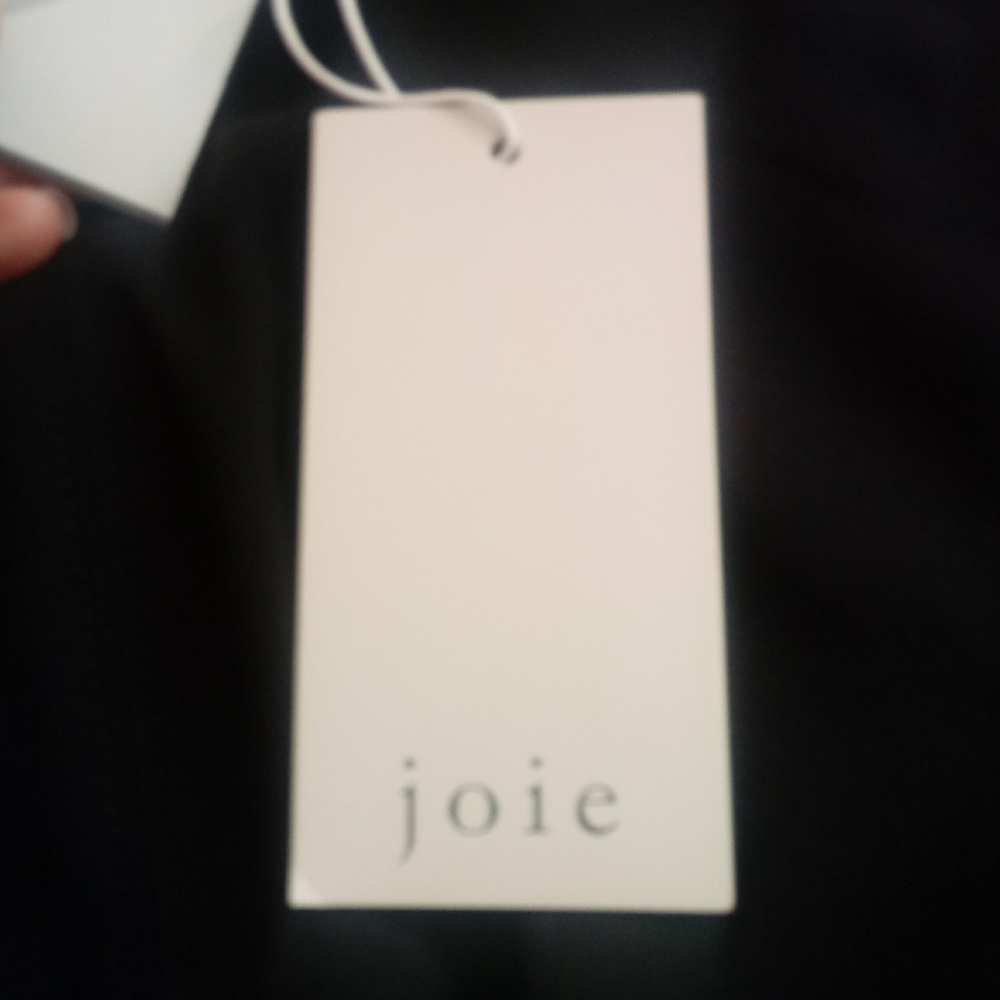 ❇ NWT ❇ Joie Mairead Black Tie Waist Wide Leg Faux Wrap Jumpsuit, Size 2 - Picture 8 of 13